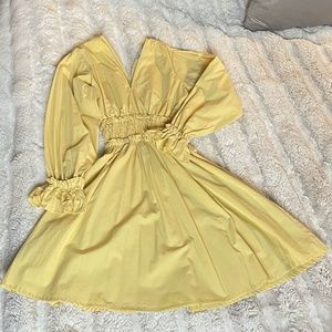 NEW NA-KD Yellow Dress